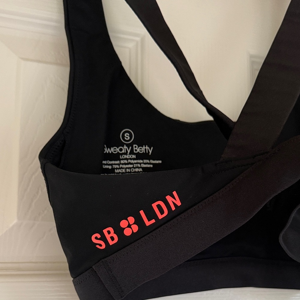 Sweaty Betty Black Sports Bra/Swim Top